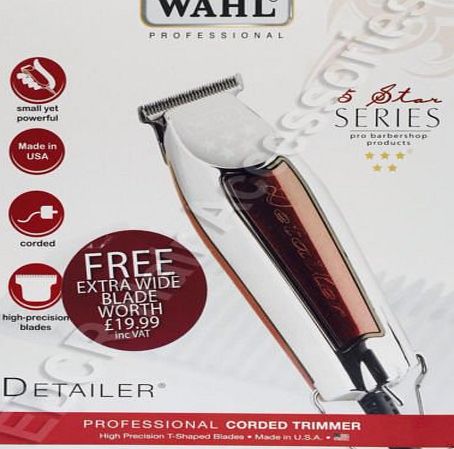 Wahl  DETAILER 5 Star Model 8081 Shaver/Trimmer High Precision T-Shaped Blades (UK Plug) SPECIAL LIMITED OFFER*