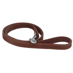 Wainwrightand#39;s Brown Super Premium Buffalo Leather Dog Lead 50cm (20in)