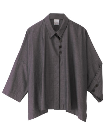 3-button oversize shirt