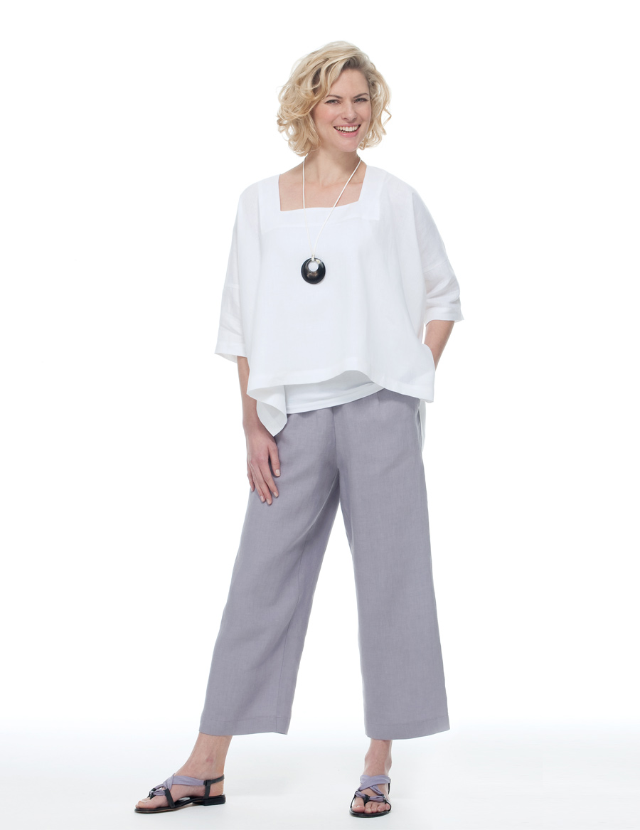 Linen Cropped Pants