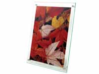 Wall mountable sign holder with bevelled edge