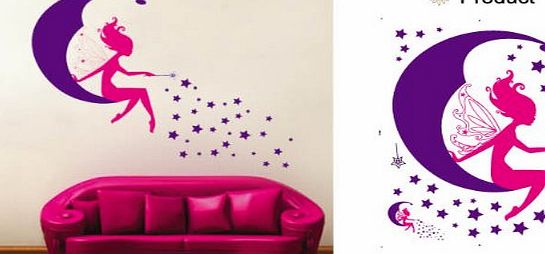 Wall Stickers- Other Designs BEAUTIFUL FAIRY CHILDREN WALL STICKERS LARGE SET OF STICKERS KIDS BEDROOM DECOR NURSERY DECALS ART MURAL FAIRY Princess Girls Wall Decoration