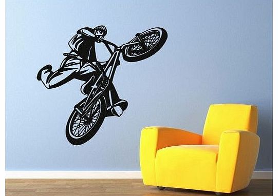 WallChimp BMX Wall Sticker - Small - Arctic Blue