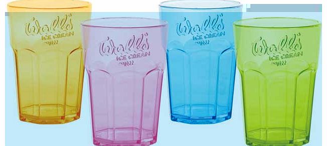 Walls Plastic Soda Tumblers - Set of 4