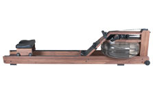 walnut WaterRower with computer