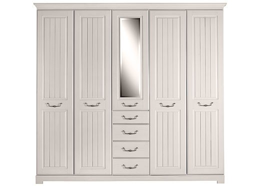 Wardrobe Marseille 5 Door Wardrobe with Centre Mirror and