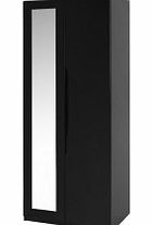 Wardrobe Turin Double Wardrobe Mirror - Black