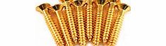 Warhorse Guitars 8 X Gold Humbucker Mounting Ring Screws For Lp,Sg,Es (Pickup Surround)