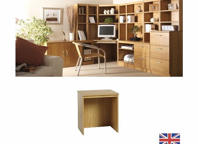 Home Office Furniture - Fully Assembled - Desk Link - Warm Oak - Cable Port - Wood Effect... WE ALSO MAKE: computer workstation trolley bookcase shelf book shelves shelving accessories IDEAL FOR: sett