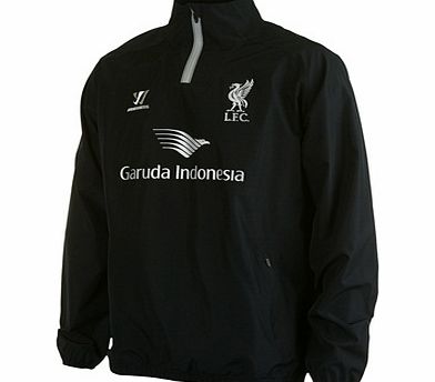 Liverpool Training Windbreaker 1/2 Zip Top Black