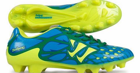 Warrior Skreamer II Charge Kids FG Football Boots Blue Infinity/Astro Turf/Laser Blue/Hi Viz - size 2