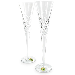 Crystal Wishes Happy Celebration Flutes