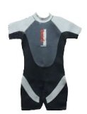 NALU 30` Childs Teens Shortie Wetsuit Grey