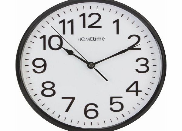 WBL Stylish Black amp; White Bold Classic Quartz Wall Clock Non Ticking Silent Sweeping Seconds