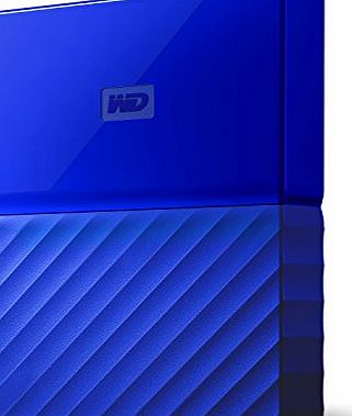 WD 1 TB My Passport Portable External Hard Drive, USB 3.0, WDBYNN0010BBL-WESN - Blue