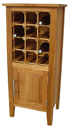 Wealden Oak 12 Bottle Wine Rack (Lacquer Finish)