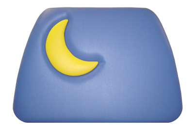 Small Single Childrenand#39;s Moon Headboard