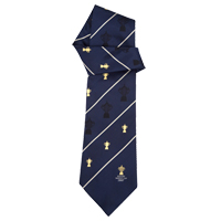 webb ellis Rugby World Cup Motif Silk Tie.