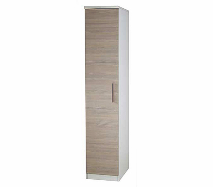 Welcome Furniture Cino 1 Door Wardrobe in Coffee and Cream