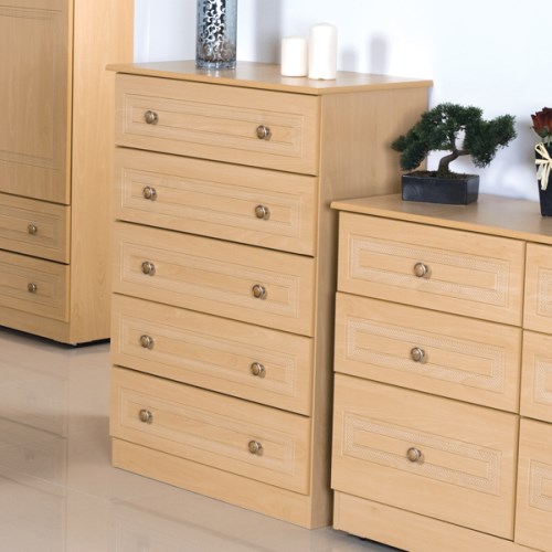 Eske 5 Drawer Chest in Beech