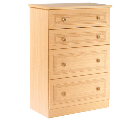 Eske Deep 4 Drawer Chest in Beech