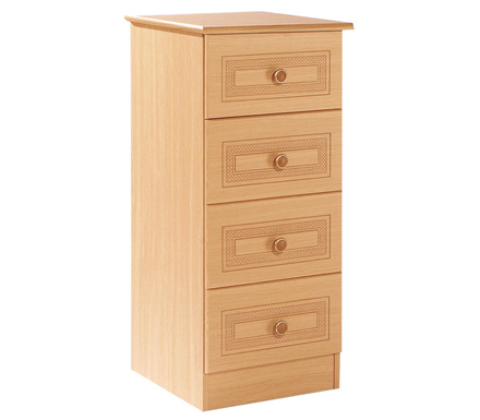 Eske Narrow 4 Drawer Chest in Beech