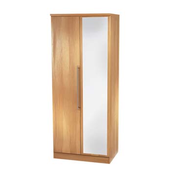 Welcome Furniture Loxley 2 Door Mirrored Wardrobe