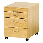 City 4-Drawer Mobile Pedestal