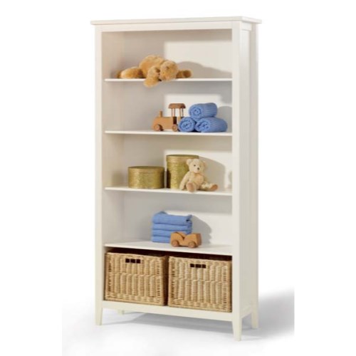 Cello White Bookcase with Storage