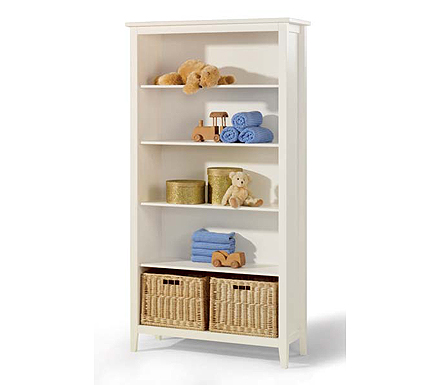 Welle Mobel Cello White Bookcase