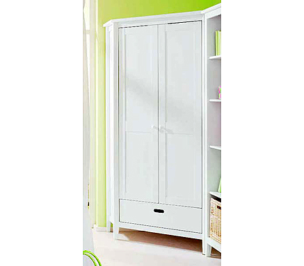 Cello White Corner Wardrobe