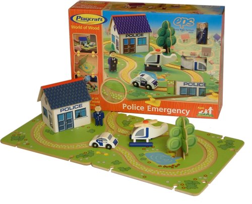 Wembley Playcraft Ltd Wembley Playcraft World of Wood - Police Emergency Set