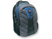 Wenger Swissgear Rival back pack blue laptop bag fits up to 15.4 Material: Poly Nylon and PVC