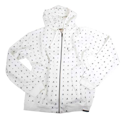 Mens WESC Small Icon Hoody 001 White