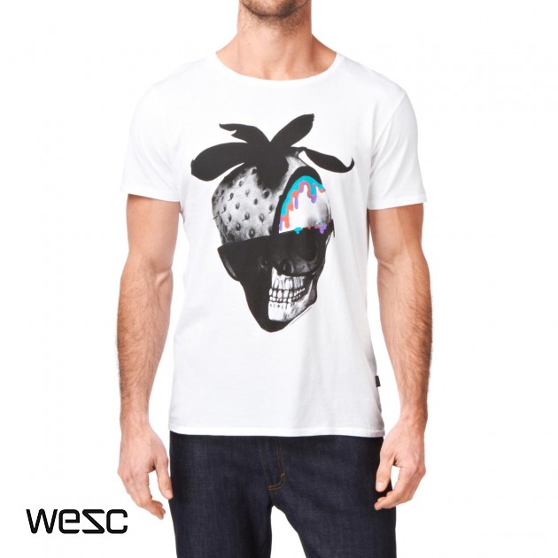 Mens Wesc Swedish Hangover T-Shirt - White