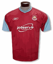 Reebok West Ham home 04/05