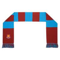 Ham United Bar Scarf - Claret/Blue.