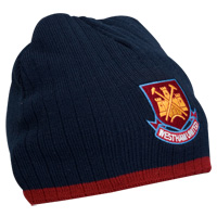 Ham United Knitted Hat - Navy.