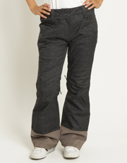 Womens Shorthorn Pant - Black Dirty Denim