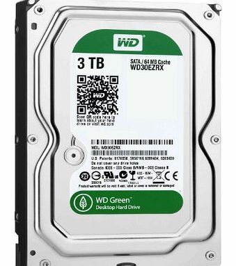 Western Digital WD Caviar 3TB SATA 6 GB/s 64MB Cache 3.5 inch OEM Internal Hard Drive Green