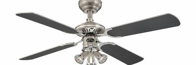 Westinghouse Ceiling Fans Westinghouse Princess Euro 105 cm/ 42-inches Ceiling Fans, Dark Pewter/ Chrome-Silver/ Graphite