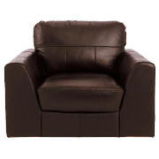 Leather Armchair, Chocolate