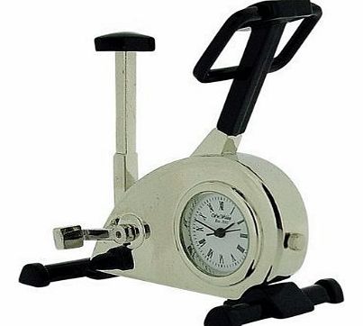 widdop Miniature Exercise Bike Black Novelty Quartz Movement Collectors Clock -