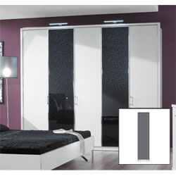 - Milano 1 Door Wardrobe with Glass