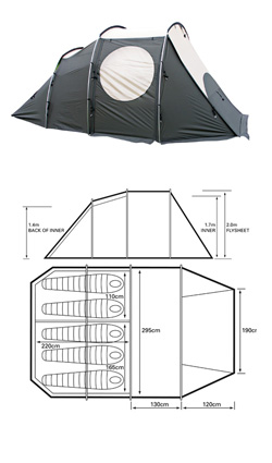 Wild Country Tents WILD COUNTRY CAMPLITE 5 TENT