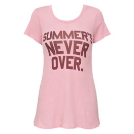 Summers Never Over Tee in Barbie
