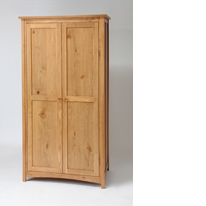 Benson Oak 2 Door Wardrobe