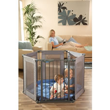 Wilkinson Plus Lindam Play Pen Safe/Secure Fabric Black