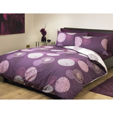 Naples Duvet Set Aubergine Kingsize