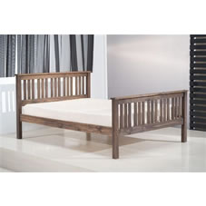 Shaker Bed Pine Chocolate Kingsize